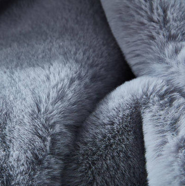 Luxury Chinchilla Faux Fur Throw Blanket
